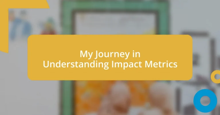 My Journey in Understanding Impact Metrics